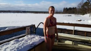 ice swimming first time